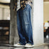 Premium Retro Splash Denim Jeans – Men's Straight Fit